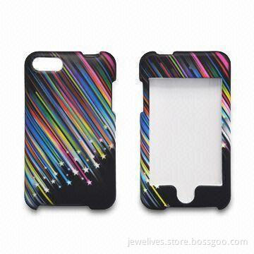 Crystal Cases for Apple's iTouch 4G, Logos Can be Silkscreen Printing, Color Printing